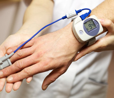 Man wearing a sleep test