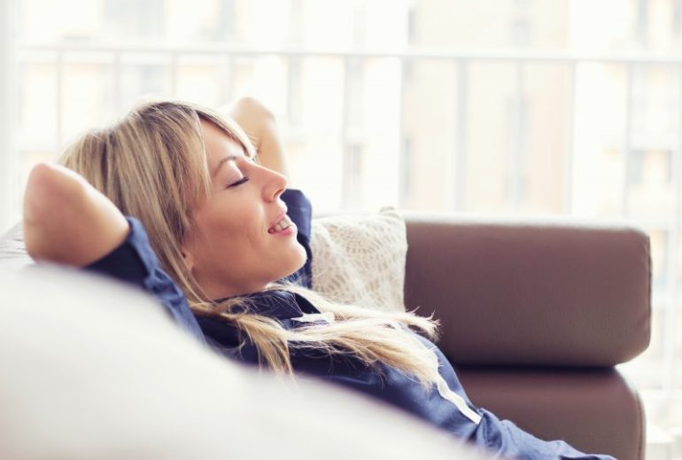 relaxed woman