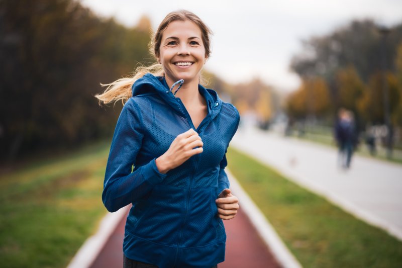 woman jogging 