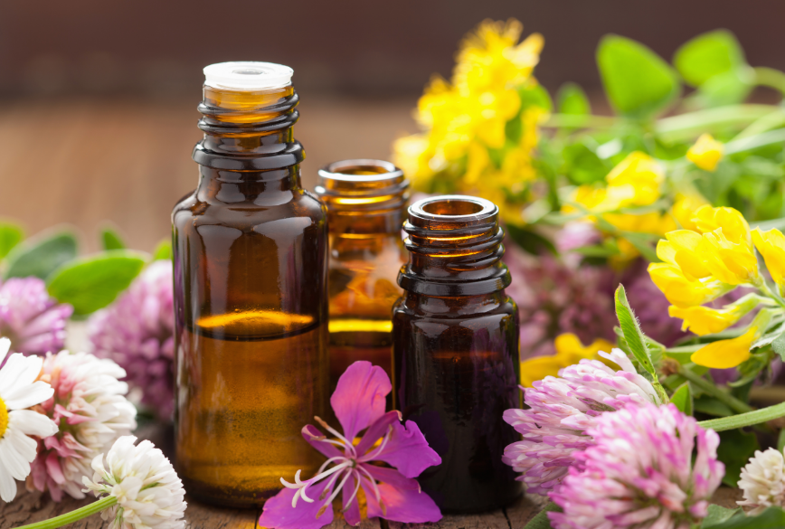 Essential oils and flowers